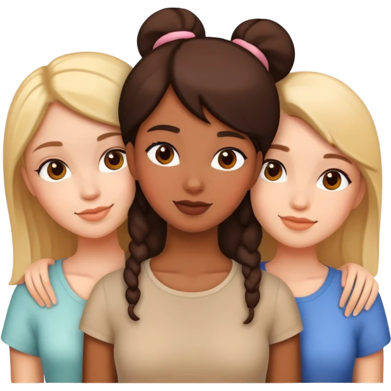 3 girl friends emoji