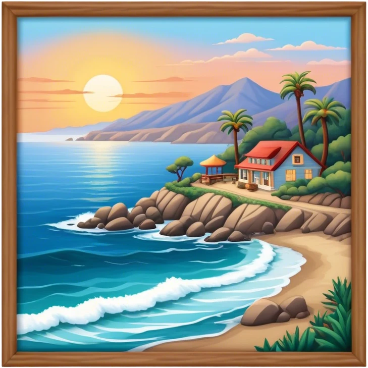 Wild, California, by the sea emoji