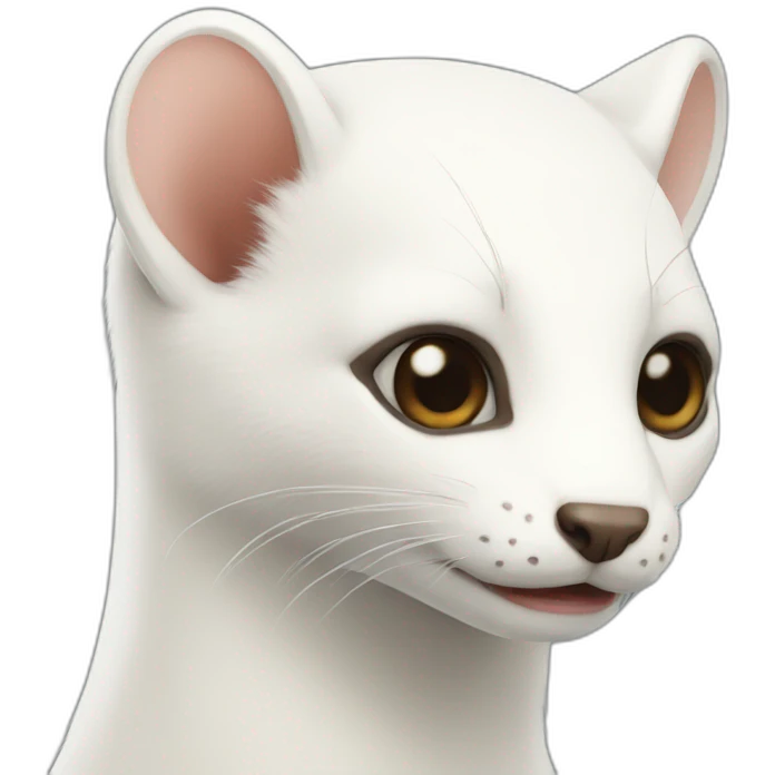 white-stoat emoji
