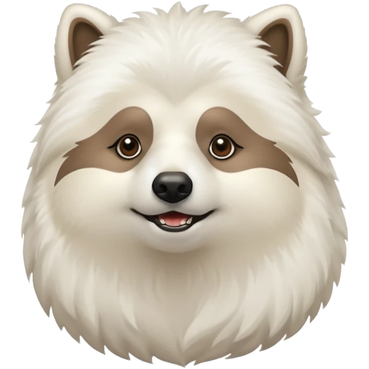 A un samoyedo con una mezcla de un perezoso?  emoji