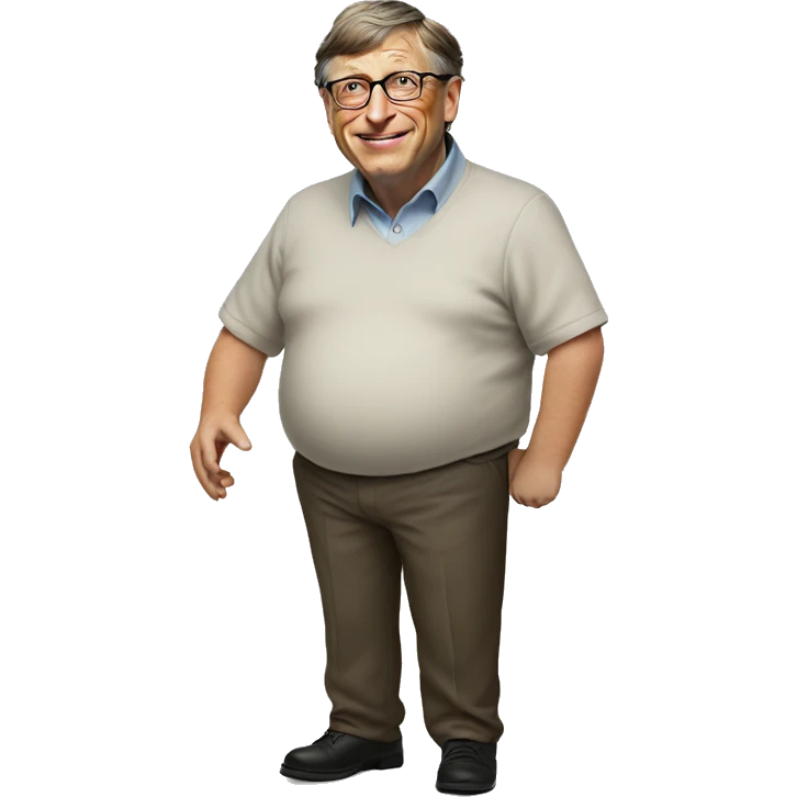 bill gates has a big belly emoji