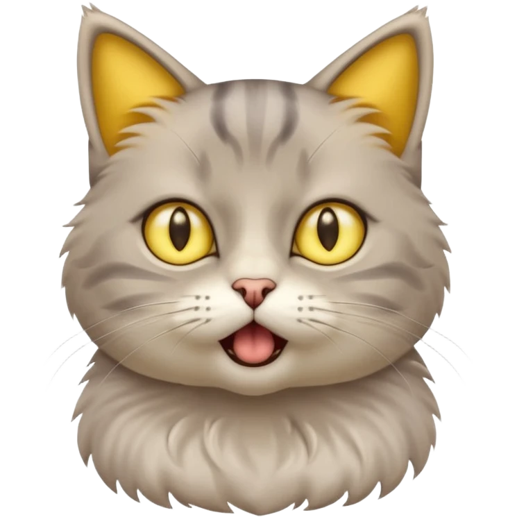 A very cute cat that got shocked from electricity emoji