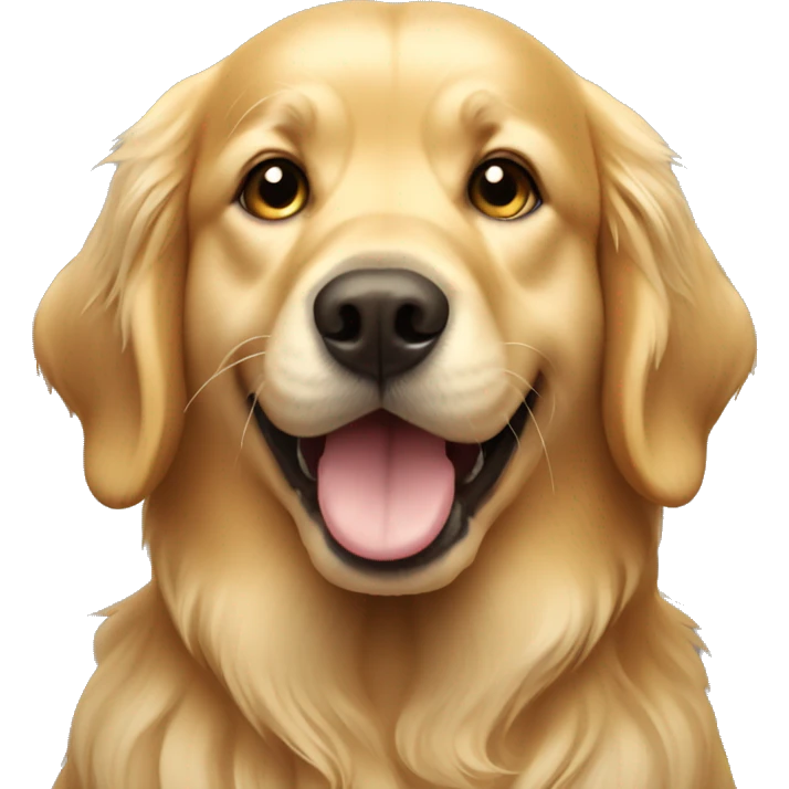 golden retriever dog emoji