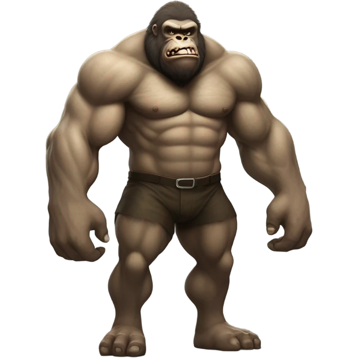 gorilla ogre  emoji