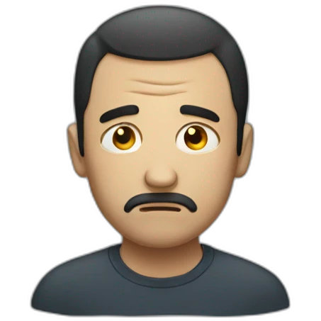 depressed man emoji