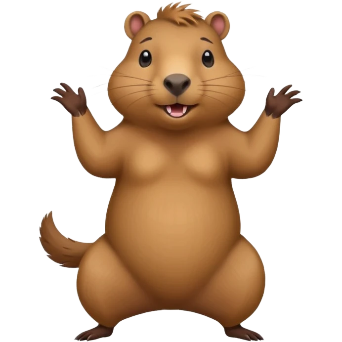 Dancing capybara emoji