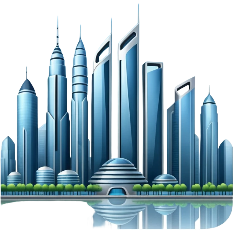 city in the future in the sly emoji