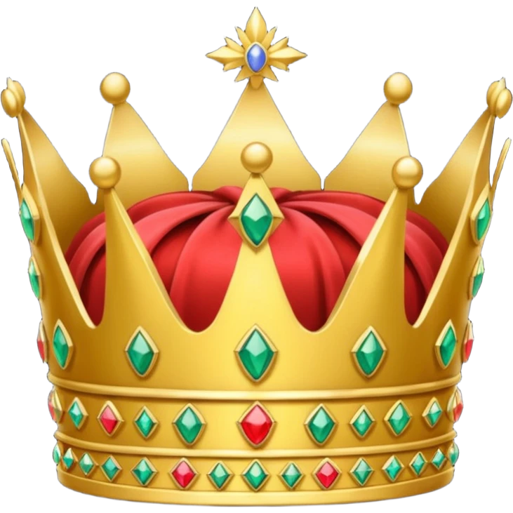 create an icon of an emperor crown with amazing details and looks insane emoji