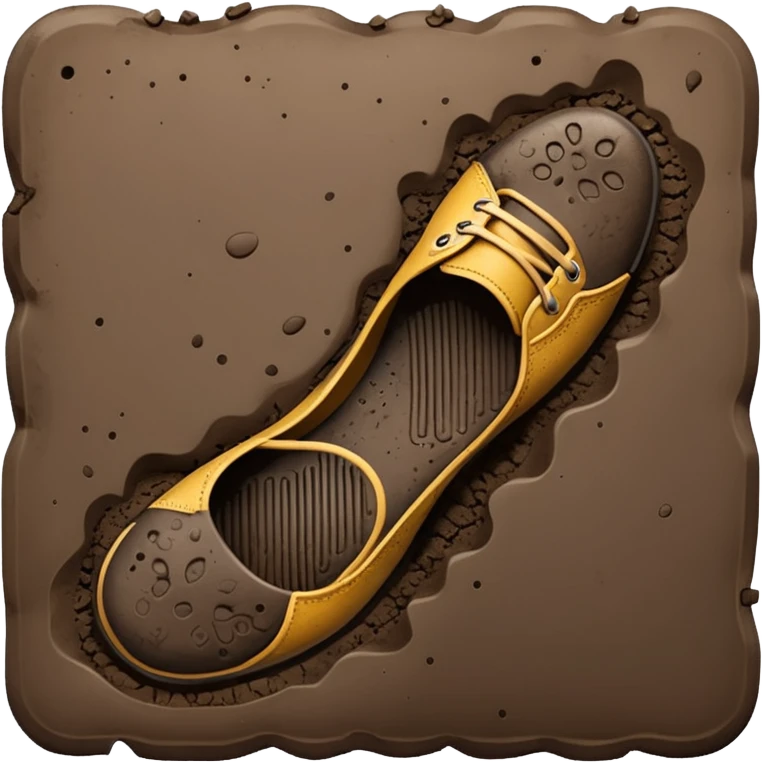 shoe print   emoji