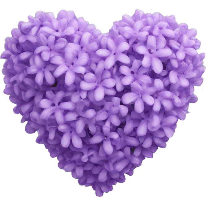 Lilac heart emoji