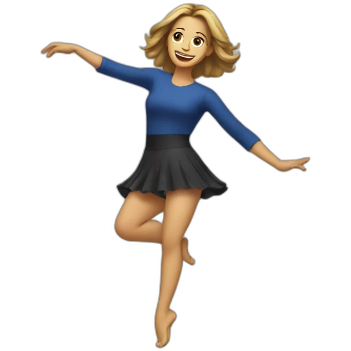 Maria Carrey doing dance emoji