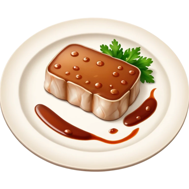 Plate of monkfish liver  emoji