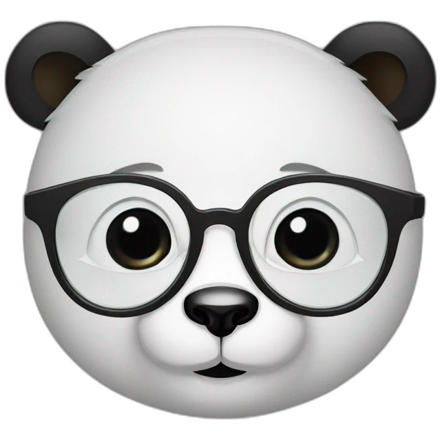 panda-glasses-doctor emoji