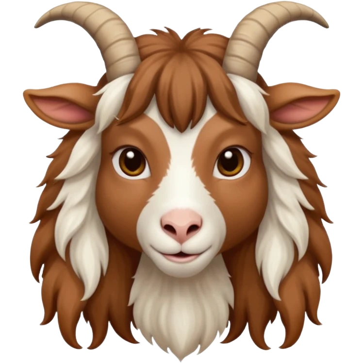 long haired female goat emoji