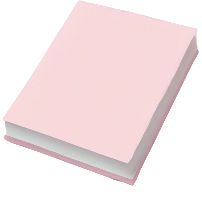 Pastel pink notepad  emoji