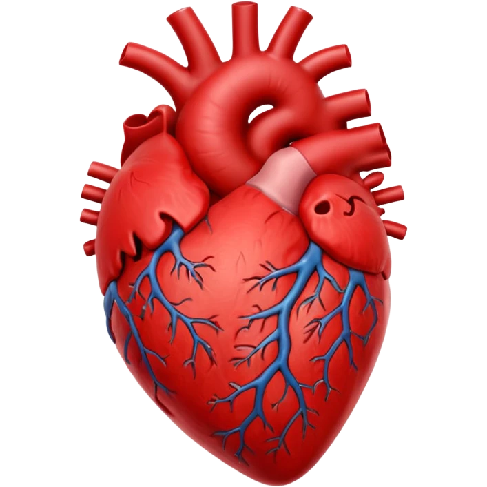 anatomically correct human heart emoji