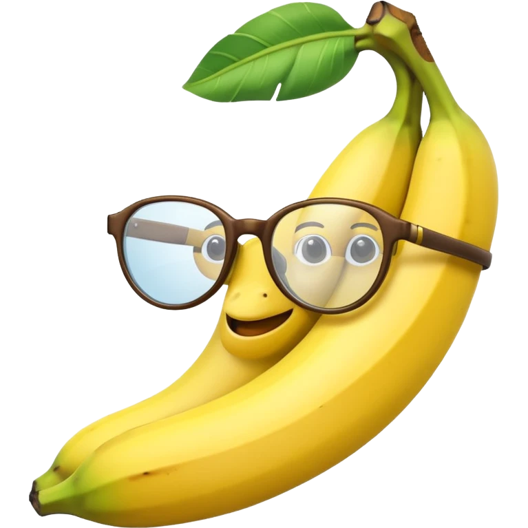 banana with glasses one banana only emoji