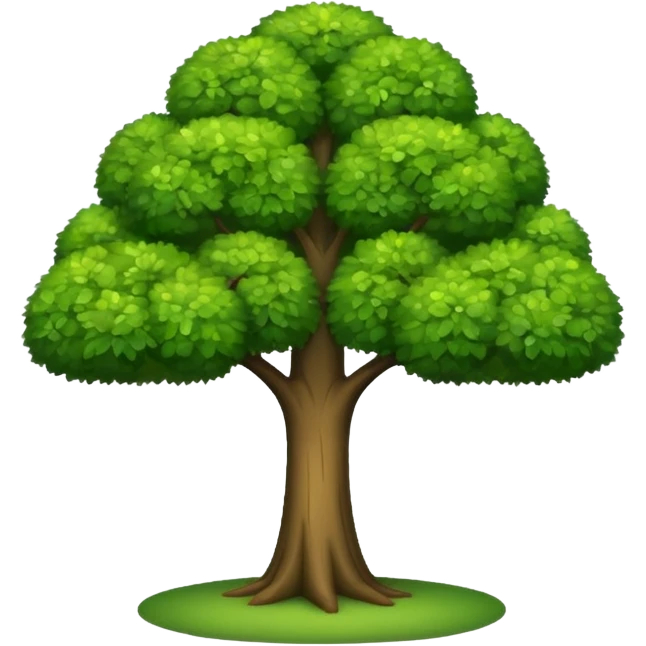 shaped tree emoji