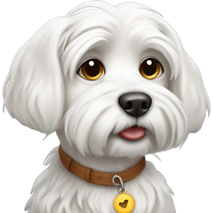 begging maltese dog  emoji