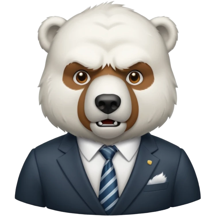 Oso polar millonario bravo emoji