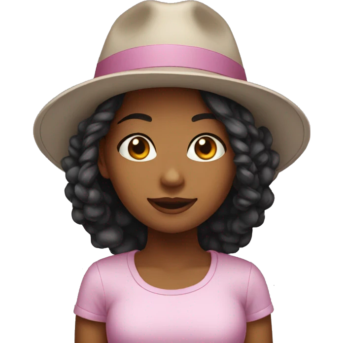 girl dregee hat emoji