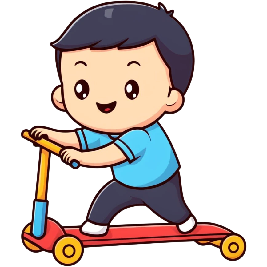 cute child playing emoji
