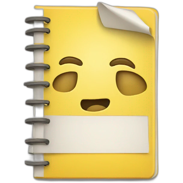yellow notebook emoji