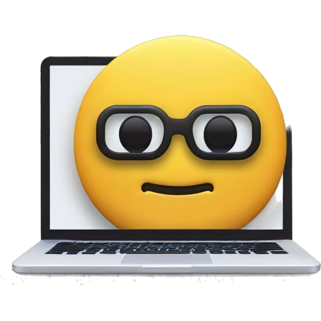 code on laptop emoji