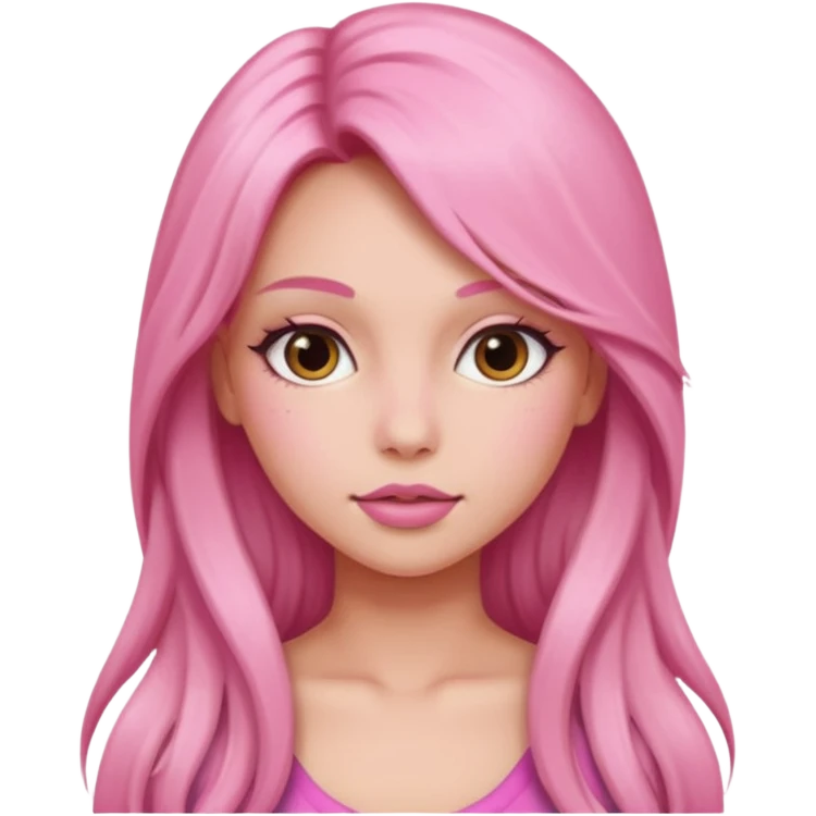 Pink pretty girl sexy emoji