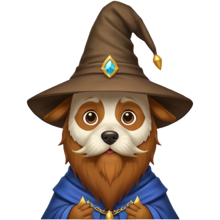 Dog wizard emoji