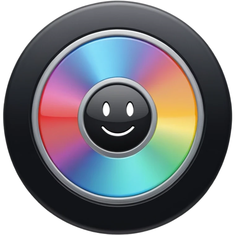 black computer disk emoji