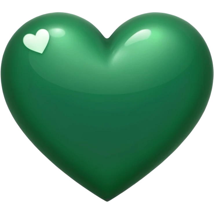 Forest green heart emoji