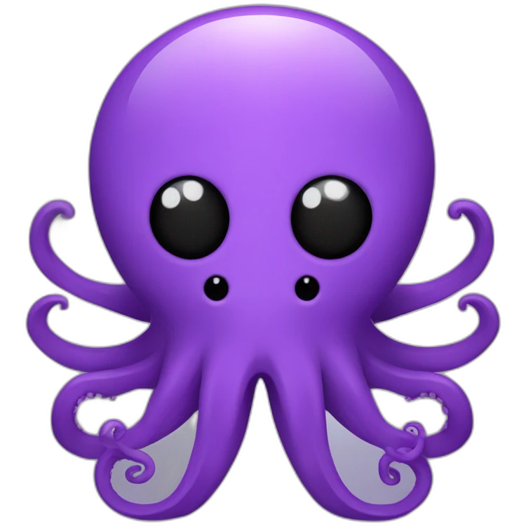 Octopus Computer Engineer purple octopus emoji