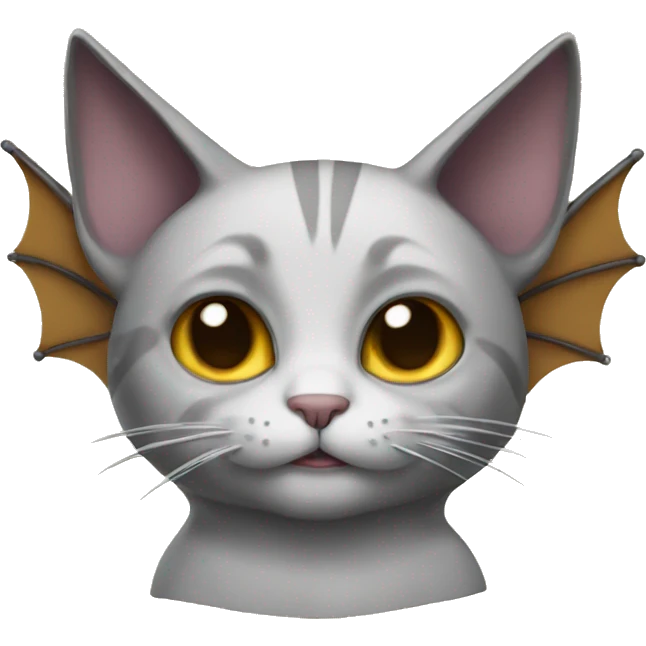 Cat with bat wings  emoji