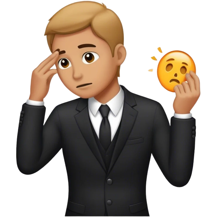 Men in black erase memory emoji