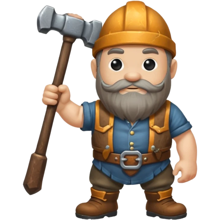 Dwarf hammer emoji