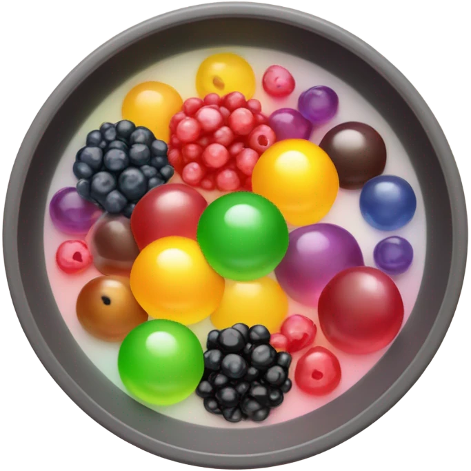 boba topping in a small bowl emoji