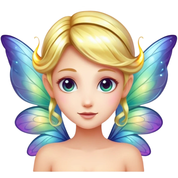 Fairy with glowing wings emoji