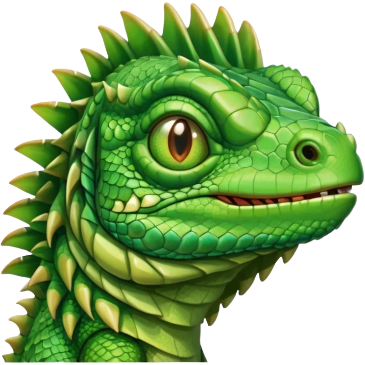 iguana's face dizzy emoji