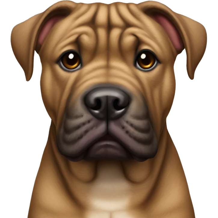 brindle shar pei pitbull mix emoji