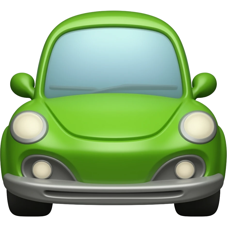 Toy green car emoji