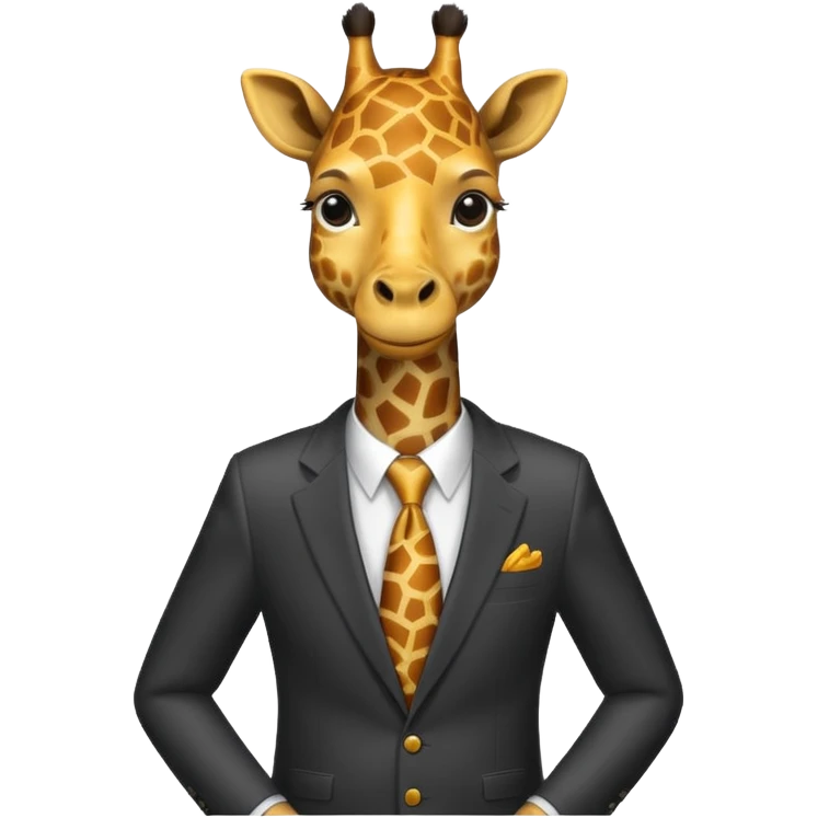  giraffe in suit  emoji