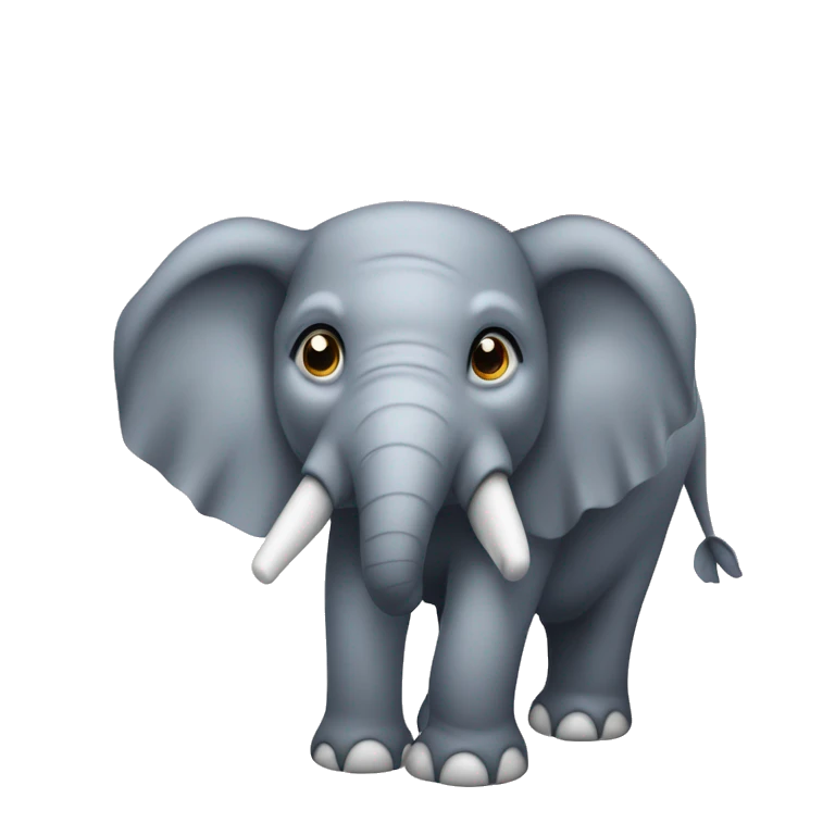 Éléphant avec un bois sur la tête  emoji