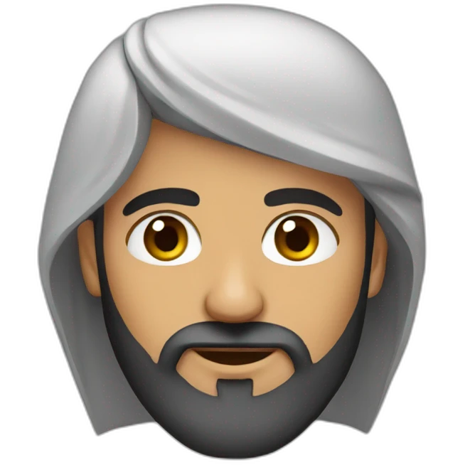 a bearded Arab emoji