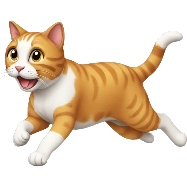 Cat running  emoji
