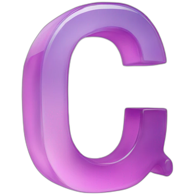 3d acrylic capital letter Q emoji