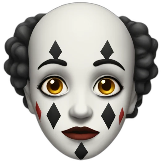 sad-harlequin emoji