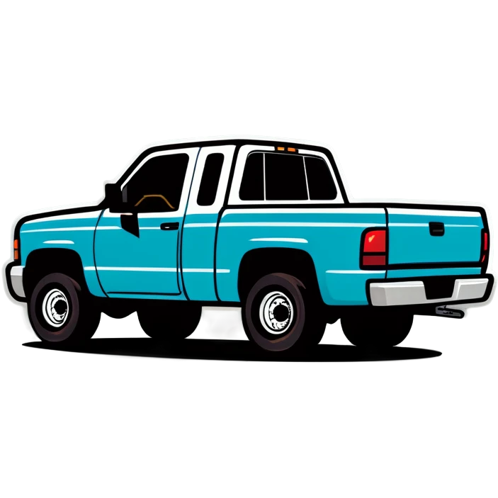 Squatted truck  emoji