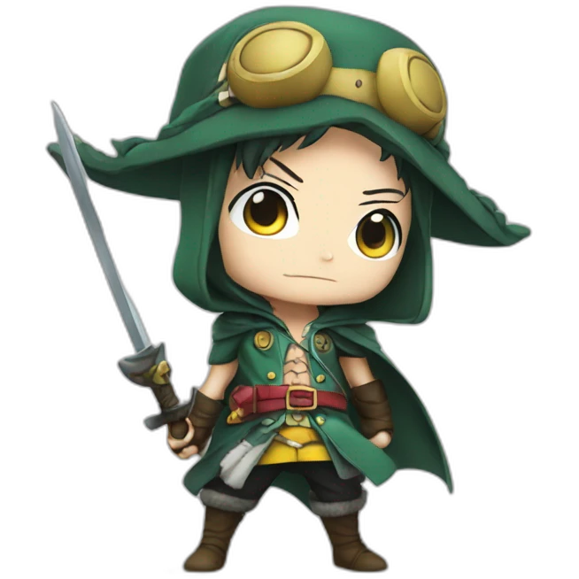 robin from one piece as chibi emoji