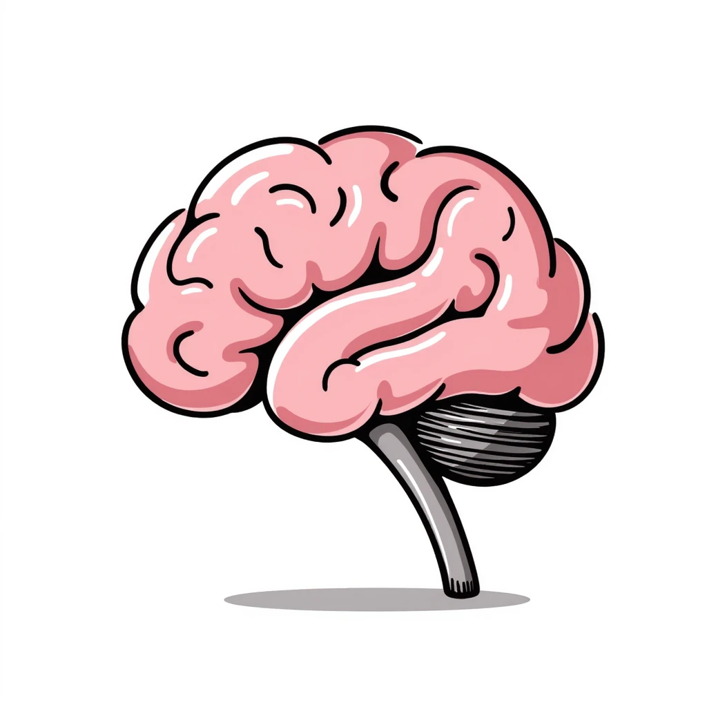 realistic pink brain emoji